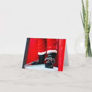 Lustige verspätete Weihnachtskarte Feiertagskarte