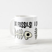 Lustige versteinerte Geschenkartikel Kaffeetasse (Vorderseite Links)
