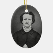 Lustige Verzierung Weihnachtsmannmütze-Edgar A. Keramikornament (Hinten)