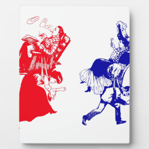 lustige viktorianische Ehe Fotoplatte