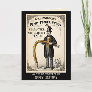 Lustige viktorianische Geburtstagskarte Karte