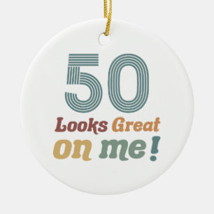 Lustige Vintage 50. Geburtstag Keramik Ornament