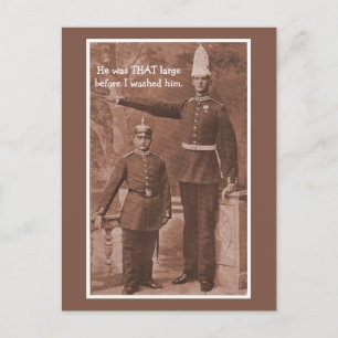 Lustige vintage anpassbare Militär- Postkarte