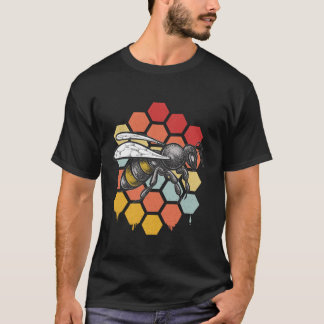 Lustige Vintage-Bienendesigns für Männer Frauen Im T-Shirt