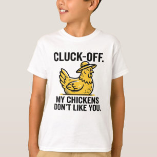 Lustige Vintage-Cluck-Off-Hühnerliebhaber-Minimali T-Shirt