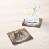 Lustige Vintage Edwardian Katzen-Untersetzer, Set Rechteckiger Pappuntersetzer (Vor Ort)