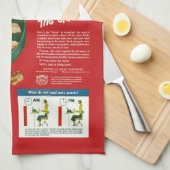 Lustige Vintage "ernährenspeck-" Anzeige Küchentuch (Viertel Falte)