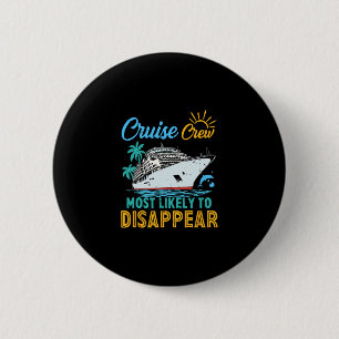 Lustige Vintage-Familien-Kreuzfahrt-Besatzung, die Button