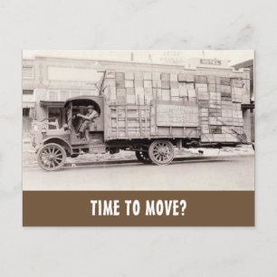 Lustige Vintage-Foto-Makler-Marketing Postkarte