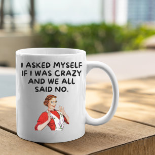 Lustige Vintage-Frauen-Kaffeetasse Zweifarbige Tasse
