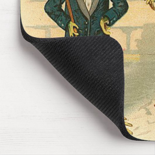 Lustige Vintage Frösche Mousepad (Ecke)
