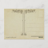 Lustige Vintage Frösche Postkarte (Rückseite)