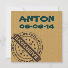 lustige Vintage Geburtshinweise für Jungen Ankündigung