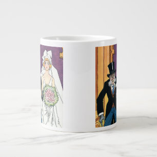 Lustige Vintage-Hochzeit, Mai Dezember Romantik Jumbo-Tasse