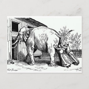 Lustige Vintage - Hoffnungslos, passt nicht auf El Postkarte