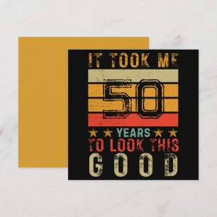 Lustige Vintage-Individualisierung zum 50. Geburts