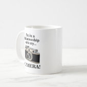 Lustige Vintage-Kamera Fotograf  Kaffeetasse (Vorderseite Links)