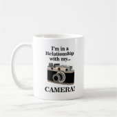 Lustige Vintage-Kamera Fotograf  Kaffeetasse (Links)