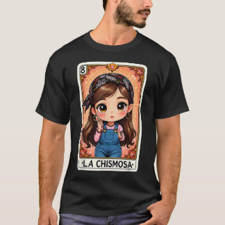 Lustige Vintage-Karte 'Woman La Chismosa Fiesta' T-Shirt