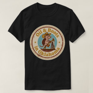 Lustige Vintage Oklahoma Gürteltier Cowboy Retro T-Shirt