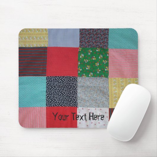 lustige Vintage Patchwork gemustert Mousepad (Mit Mouse)