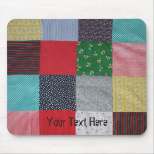 lustige Vintage Patchwork gemustert Mousepad