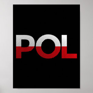 Lustige Vintage-Polen-Flagge Fußball-Sport-Flagge Poster
