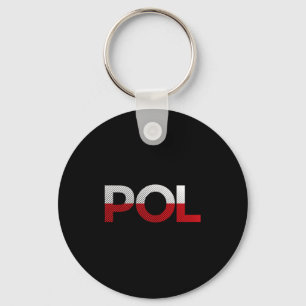 Lustige Vintage-Polenflagge Fußball Sportflagge Po Schlüsselanhänger