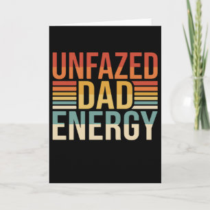 Lustige Vintage Retro Unerschütterliche Papa-Energ Karte