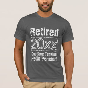 Lustige Vintage Ruhestandst-shirts für T-Shirt