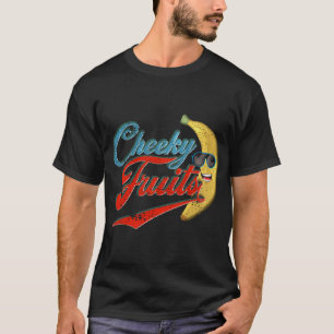 Lustige Vintage Sonnenbrille mit Banane Scherzhaft T-Shirt