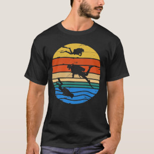 Lustige Vintage-Taucherausrüstung Unterwasser-Tauc T-Shirt