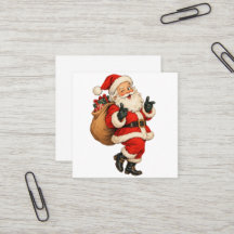 Lustige Vintage-Weihnachtsmann-Weihnachtsillustrat