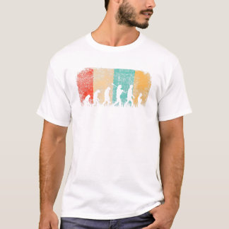 Lustige Vintage-Yoga-Evolution Humor T-Shirt