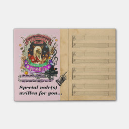 Lustige Vivaldeer Vivadi klassische Musik-Parodie Post-it Klebezettel