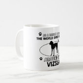 Lustige vizsla Entwürfe Kaffeetasse (Vorderseite Links)