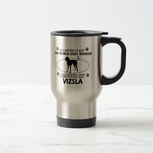 Lustige vizsla Entwürfe Reisebecher (Rechts)