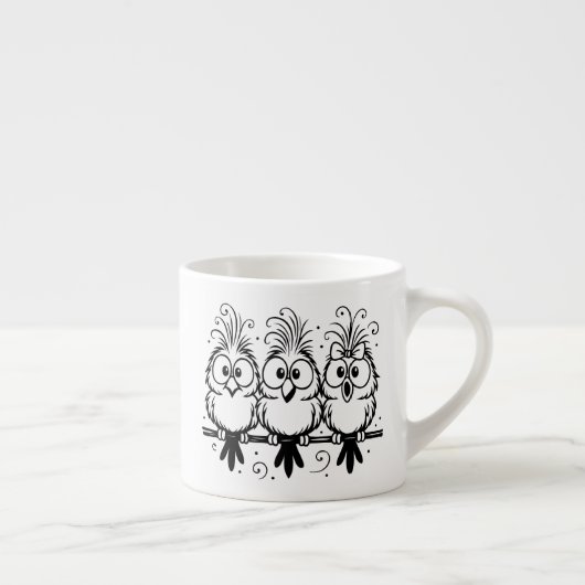 Lustige Vögel Cartoon-56456 Espressotasse (Rechts)