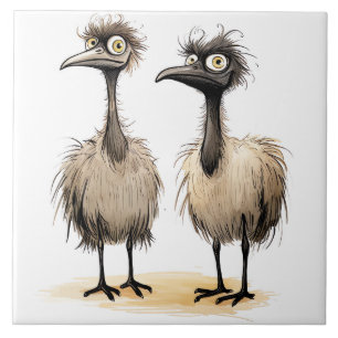 lustige Vögel Hintergrund Fliese