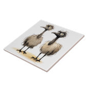 lustige Vögel Hintergrund Fliese (Seite)