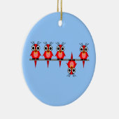 lustige Vögel Keramik Ornament (Rechts)