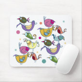 Lustige Vögel Mousepad (Mit Mouse)