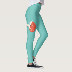 Lustige Vogel Nachricht - Tanz einfach für die Lie Leggings