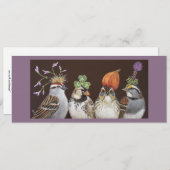 lustige Vogel-Partykarte Einladung (Vorne/Hinten)