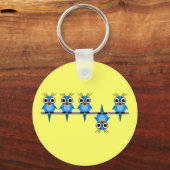 lustige Vögel Schlüsselanhänger (Vorderseite)