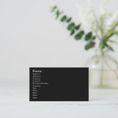 Lustige Vollmond-Halloween-Schläger Visitenkarte (Stehend Vorderseite)