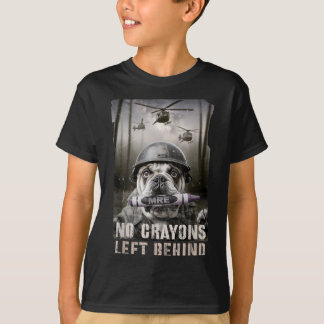 Lustige Wachsmalstifte zurückgelassener Soldat Sel T-Shirt