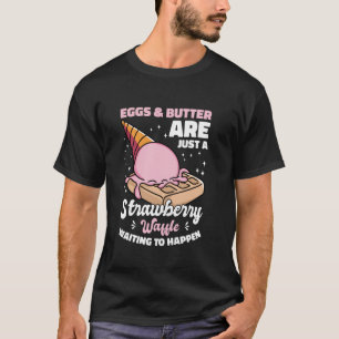 Lustige Waffelkleidung für Jungen oder Mädchen Erd T-Shirt