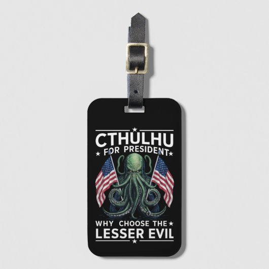 Lustige Wahlen 2024 Cthulhu für Präsident  Gepäckanhänger (Vorderseite Vertikal)