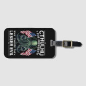 Lustige Wahlen 2024 Cthulhu für Präsident  Gepäckanhänger (Vorderseite (Horizontal))